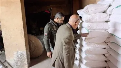 ضبط 1000 كجم دقيق و250 كجم ملح في حملة تموينية بالقليوبية