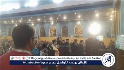 أسقف أسيوط يترأس قداس احتفالات رأس السنة بكنيسة رئيس الملائكة بحى شرق
