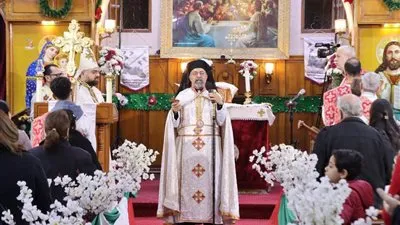 غبطة البطريرك الأنبا إبراهيم إسحق يحتفل بالعام الجديد بكنيسة بشبرا