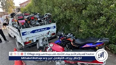 مرور الغربية يحرر 111 مخالفة ويصادر مركبات ودراجات مخالفة