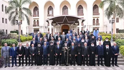 للتهنئة بالعيد.. قداسة البابا يستقبل رئيس وأعضاء مجلس القضاء الأعلى والنائب العام