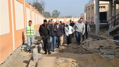 متابعة تنفيذية لمحطة مياه المنشأة الكبرى بكفر شكر لخدمة 225 ألف مواطن