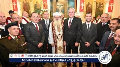 محافظ الغربية يشهد قداس عيد الميلاد المجيد بكنيسة ماري جرجس بطنطا