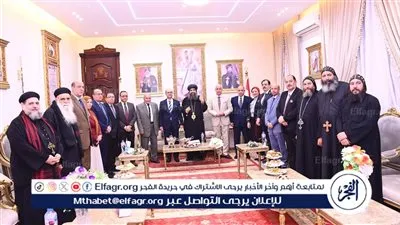 رئيس جامعة أسيوط يهنئ الأنبا بيسنتي أسقف أبنوب والفتح بعيد الميلاد المجيد 