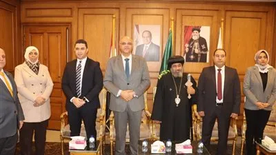 محافظ القليوبية ومدير أمن القليوبية يقدمان التهنئة بعيد الميلاد المجيد بمطرانية شبين القناطر