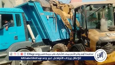 حملات مكبرة لرفع المخلفات بمركز البداري فى أسيوط 
