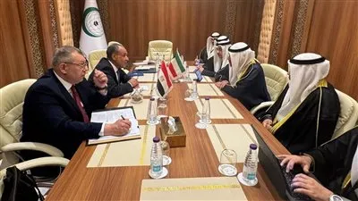 وزير الخارجية يلتقى مع نظيره الكويتى