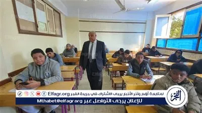 في ثاني أيام الامتحانات.. وكيل تعليم الأقصر يتفقد إدارة الزينية التعليمية