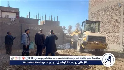 إزالة 12 حالة تعدي واسترداد 133 فدانًا زراعيًا فى أسيوط 