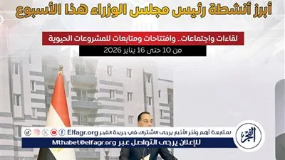 أنشطة مكثفة لرئيس مجلس الوزراء هذا الأسبوع في الطاقة والصحة والتنمية العمرانية