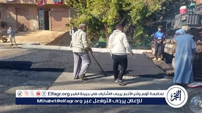 26 عامًا من التوقف.. بدء رصف طريق محمد صديق المنشاوي بسوهاج بتكلفة 60 مليون جنيه