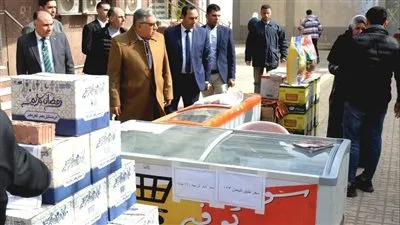 محافظ الدقهلية يتفقد منفذ جهاز مستقبل مصر للتنمية المستدامة للسلع الغذائية بديوان عام المحافظة