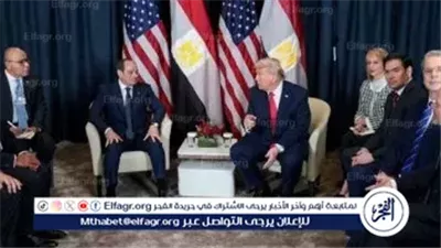 عاجل- السيسي وترامب يبحثان تعزيز العلاقات والتطورات الإقليمية خلال لقاء على هامش منتدى دافوس
