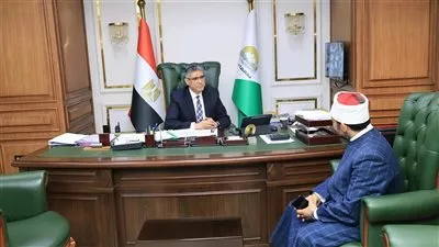 محافظ الجيزة يلتقي مدير عام منطقة وعظ الجيزة الجديد