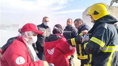 الهلال الأحمر المصري يساند جهود الحماية المدنية والإسعاف في حريق بمنطقة الزرايب