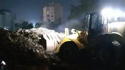 رفع 3800 طن مخلفات ورتش من أرض أبو عبيدة بحي جنوب الجيزة