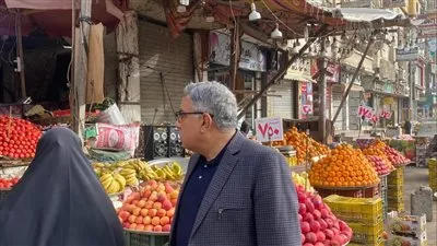 محافظ الدقهلية يتفقد شارع الدراسات بحي شرق المنصورة