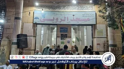 الالاف يحيون الليلة الختامية لمولد الشيخ على الروبى بالفيوم 