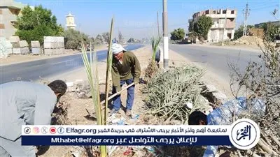 حملات للنظافة العامة ورفع الإشغالات وتمهيد الطرق بمدينة سنورس وعدد من قرى المركز