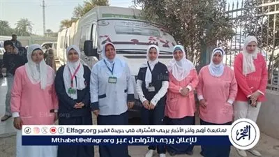 كشف وعلاج بالمجان لـ1132 مريضًا في قافلة طبية بقرية مهدي الأخرم ببني سويف