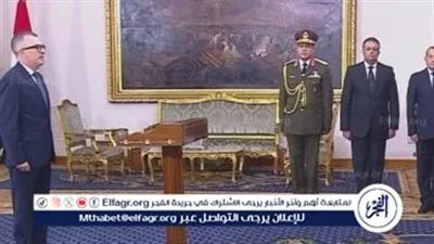 أحمد رستم يؤدي اليمين الدستورية وزيرًا للتخطيط أمام الرئيس السيسي