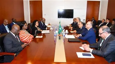 وزير الخارجية يلتقي قيادات مؤسسات التمويل الإفريقية على هامش قمة الاتحاد الإفريقي