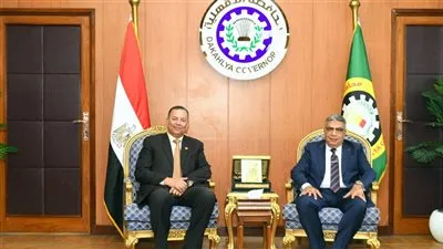 محافظ الدقهلية يستقبل رئيس جامعة المنصورة الجديدة للتهنئة بتجديد الثقة من الرئيس عبد الفتاح السيسي