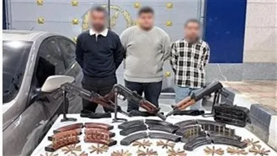 ضبط عصابة سرقة سيارات التمور بالإكراه بطريق طامية في الفيوم