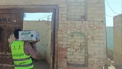 توزيع 200 كرتونة مواد غذائية على الأسر الأولى بالرعاية بأسوان فى أول أيام رمضان
