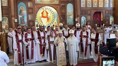 رسامة وترقية شمامسة بيد نيافة الأنبا أولوجيوس في المطرية