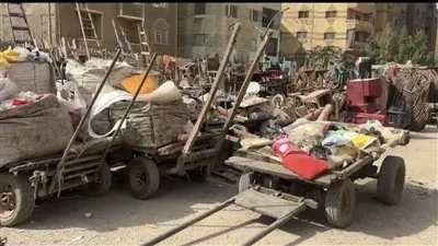 ضبط والتحفظ على 57 عربة كارو وتروسيكل خلال حملات موسعة للتصدي للنباشين والفريزة بالجيزة