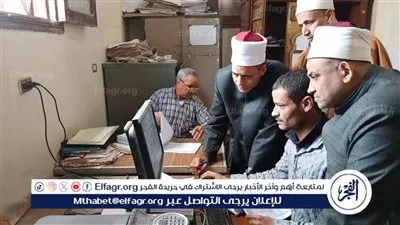 زيارة مفاجئة لمدير عام الدعوة بأوقاف أسيوط لإدارتي بني عدي والمركز بحري 