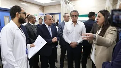 وزير الصحة يفتتح النموذج المرجعي الأول لرعاية السكتة الدماغية بمستشفى القناطر الخيرية