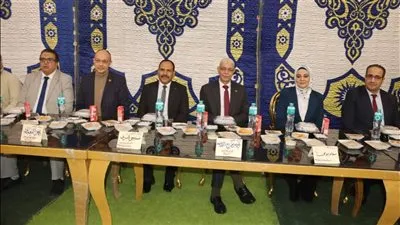 رئيس جامعة المنوفية يشارك المستشفيات الجامعية في حفل الإفطار السنوي