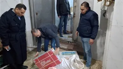 حملة تموينية تضبط 1256 كجم لحوم فاسدة ومواد غش غذائي بالإسكندرية