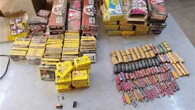تموين القليوبية تضبط 3000 صاروخ ألعاب نارية وتحرر مخالفات