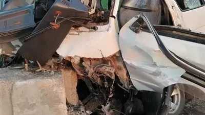 انقلاب ميكروباص بكوبري قها بالقليوبية يُصيب 12 شخصًا ويشل الحركة المرورية 