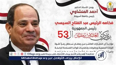 رئيس جامعة أسيوط: انتصارات العاشر من رمضان ستظل شاهدا على قوة الإرادة المصرية 