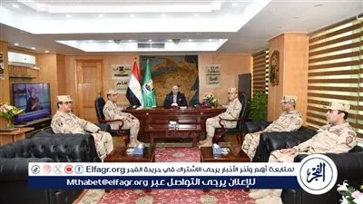 محافظ الفيوم يستقبل المستشار العسكري للتهنئة بتجديد ثقة القيادة السياسية ​