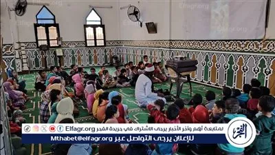 بروجيكتور وفيديوهات توعوية لأطفال مسجد عبدالرحمن بن عوف ببني سويف