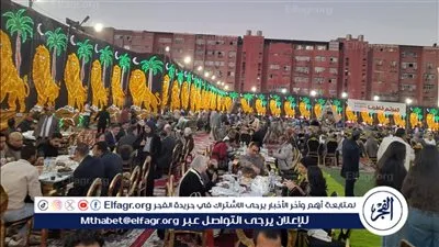 للعام الثالث على التوالي.. 15 ألف مواطن على مائدة إفطار واحدة ببني سويف