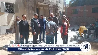  تركيب بلاط إنترلوك بشوارع القوصية وكشافات جديدة بقرية نجع عبد الرسول ورفع 140 طن مخلفات بأبنوب فى أسيوط 