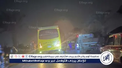 مصرع 3 شباب في تصادم سيارة نقل ثقيل مع 3 دراجات بخارية أمام زاوية سلطان بالمنيا