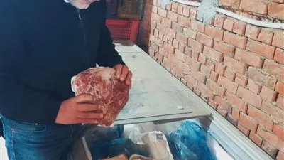 ضبط 6 أطنان لحوم ودهون غير صالحة للاستهلاك الآدمي بالعبور