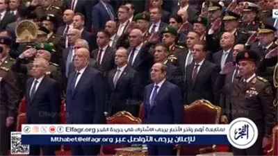 عاجل- الرئيس عبد الفتاح السيسي يشاهد عرض أغنية «أنت البطل» خلال الندوة التثقيفية للقوات المسلحة في يوم الشهيد