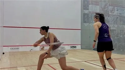 نجمة وادى دجلة ناردين جرس تتأهل إلى نهائي لبطولة أسبوع الاسكواش للسيدات