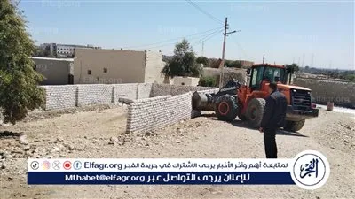 تنفيذ إزالة 11 حالة تعد بالبناء على أراضي أملاك الدولة بالقرنه غرب الأقصر