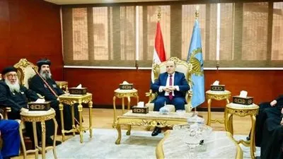 تهنئة مطرانية المحلة الكبرى لقيادات محافظة الغربية بعيد الفطر