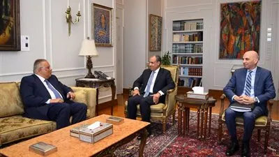 وزير الخارجية يستقبل رئيس المجلس القومى لحقوق الإنسان