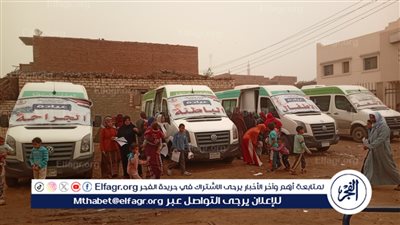 كشف وعلاج بالمجان لـ761 مواطنًا في قافلة طبية بقرية سالم البحيري ببني سويف
